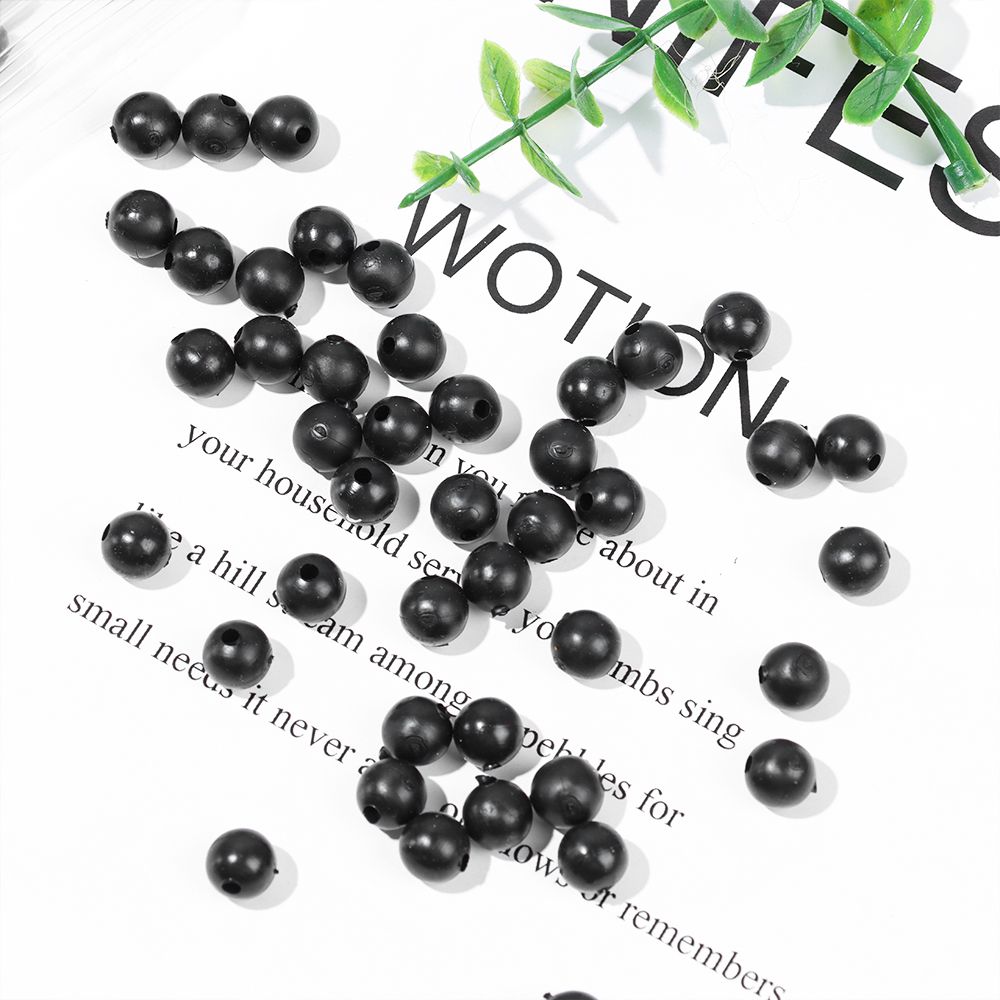 Fishing Lure Accessories - 100pcs/lot Fishing Beads Space Stopper Black