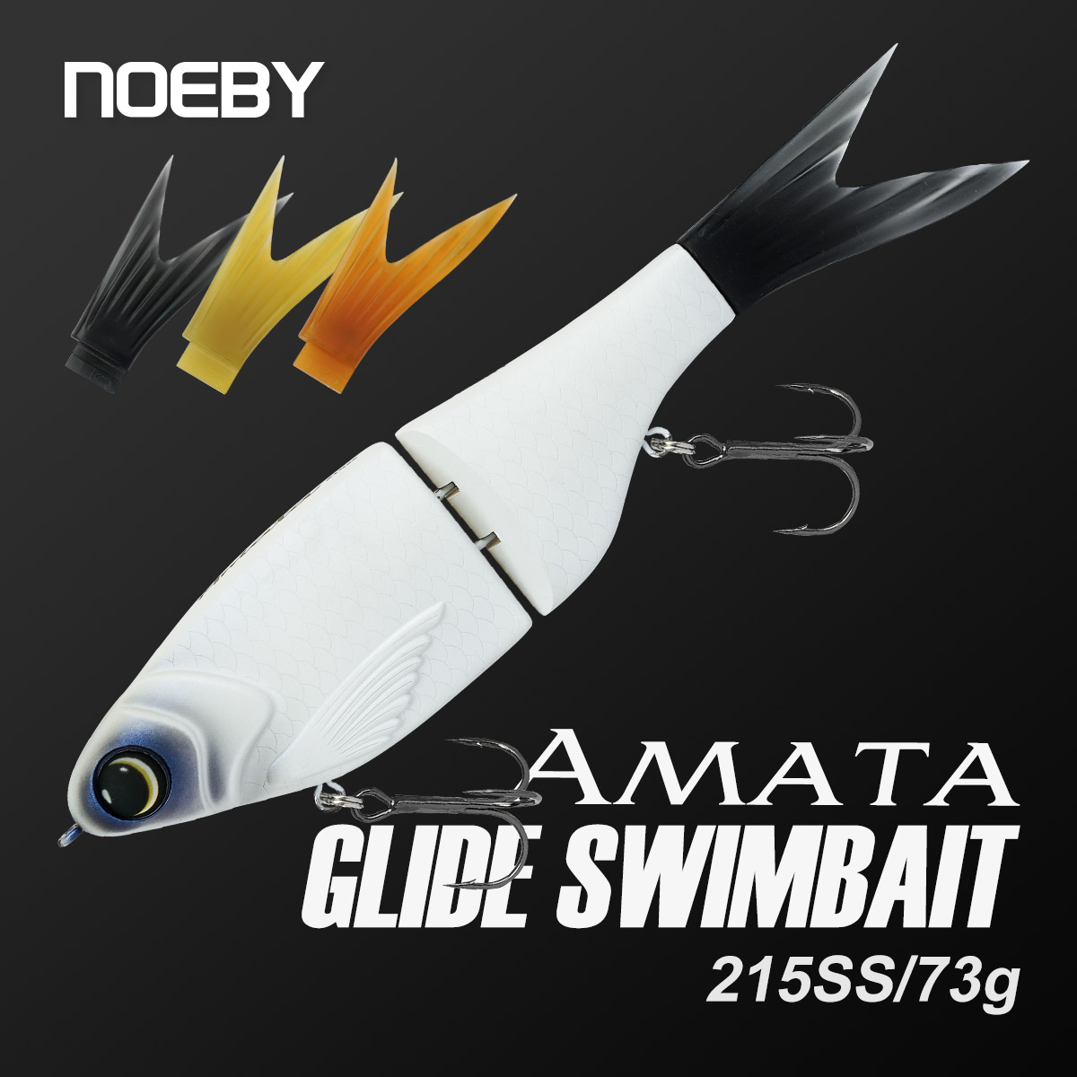Fishing Lure Soft Plastic - Noeby 215mm 73gAmata Glide Swimbait Lure