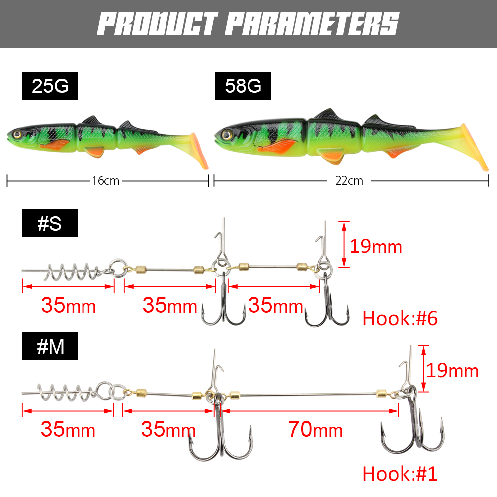 Spinpoler Pike Stinger Rig Hoo - Fishing Lure Swimbait 评论和价格