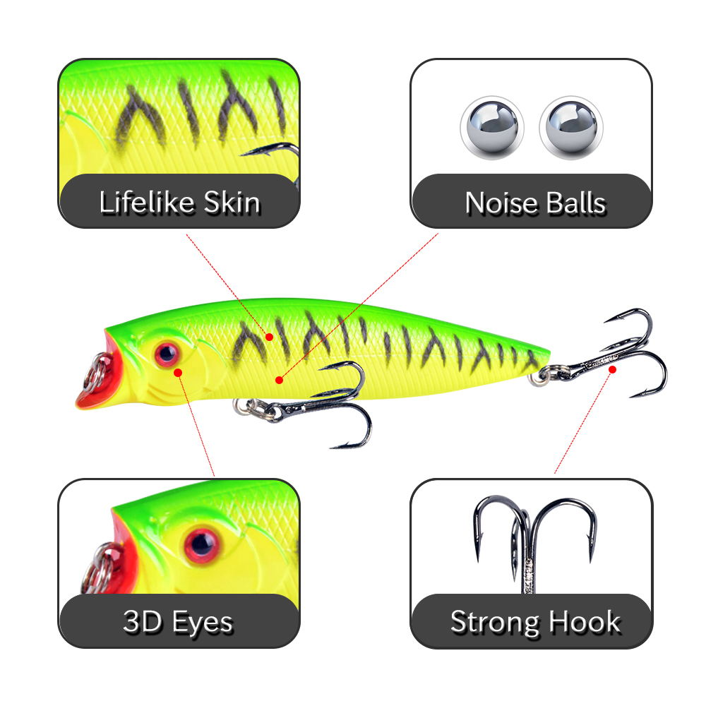 1pcs Fishing Lures High Qualit - Fishing Lure Popper 评论和价格