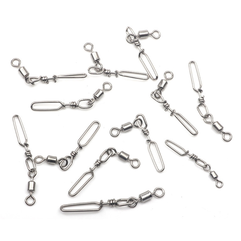10Pcs Stainless Steel Quick Sn - Fishing Lure Kit 评论和价格