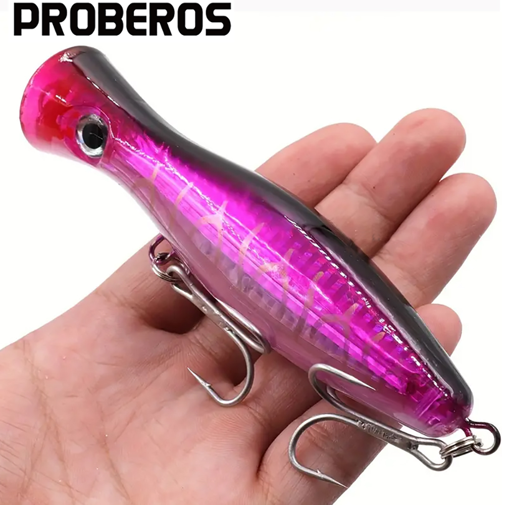 PROBEROS 1pc 13cm 43g Popper F - Fishing Lure Popper 评论和价格