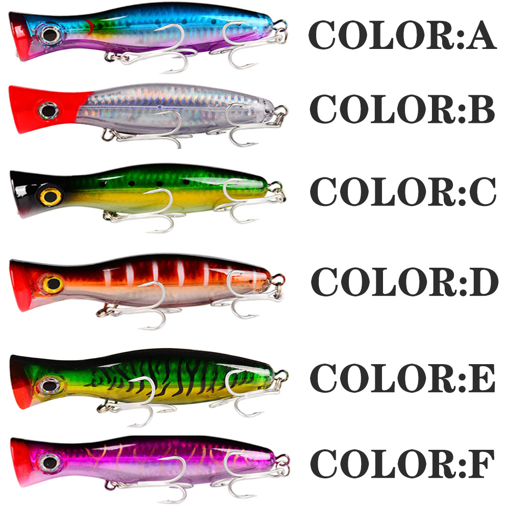 PROBEROS 1pc 13cm 43g Popper F - Fishing Lure Popper 评论和价格