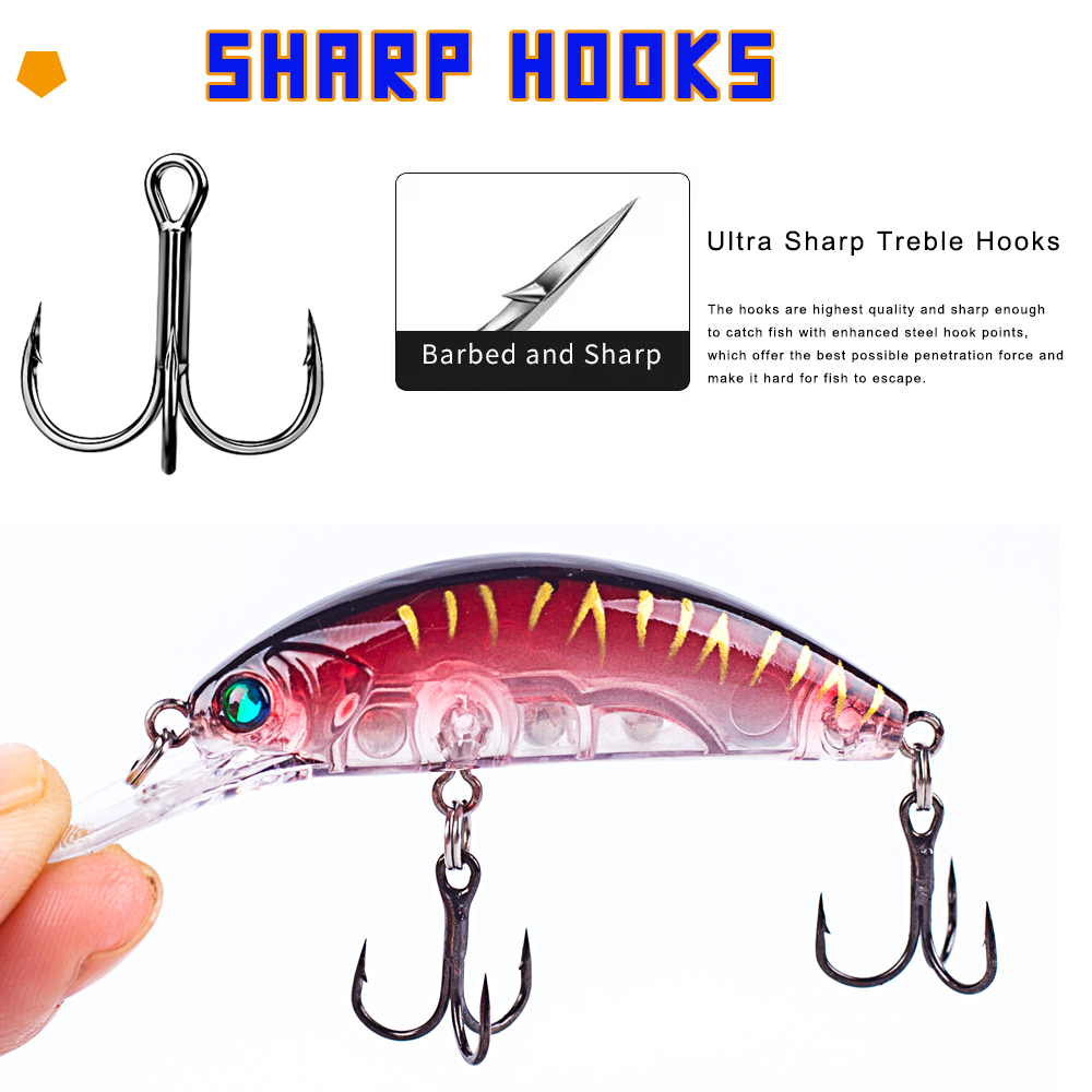 CCLTBA Small Minnow Hard Baits - Fishing Lure Crankbait 评论和价格