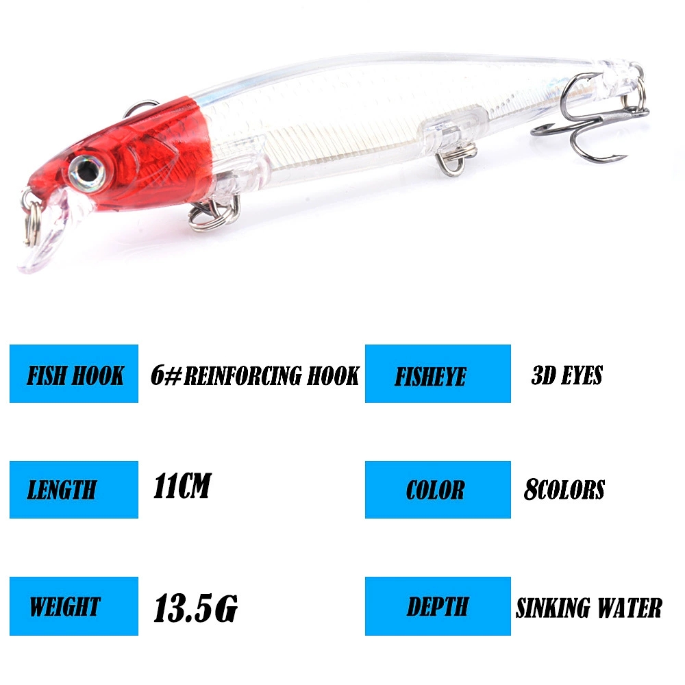 1pc Laser Sinking Minnow Fishi - Fishing Lure Swimbait 评论和价格