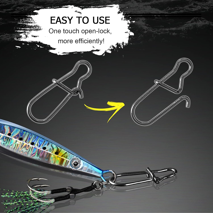 50Pcs Crankbait Snaps Stainles - Fishing Lure Crankbait 评论和价格
