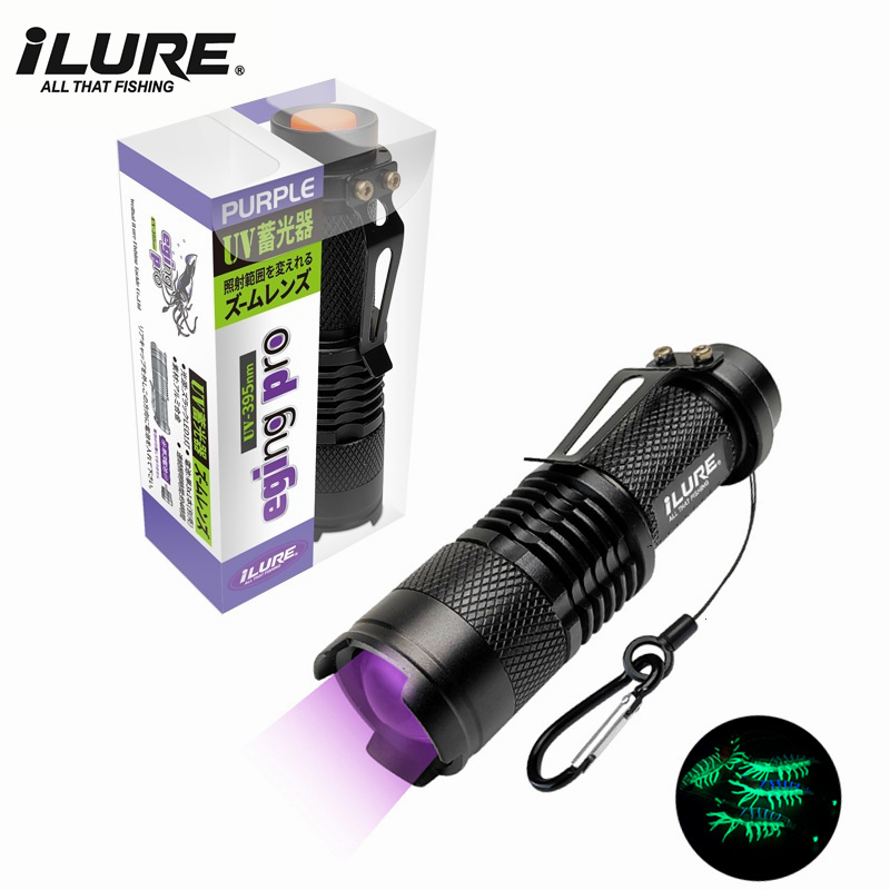 Mini UV Flashlight 395nm Ultra - Fishing Lure Kit 评论和价格