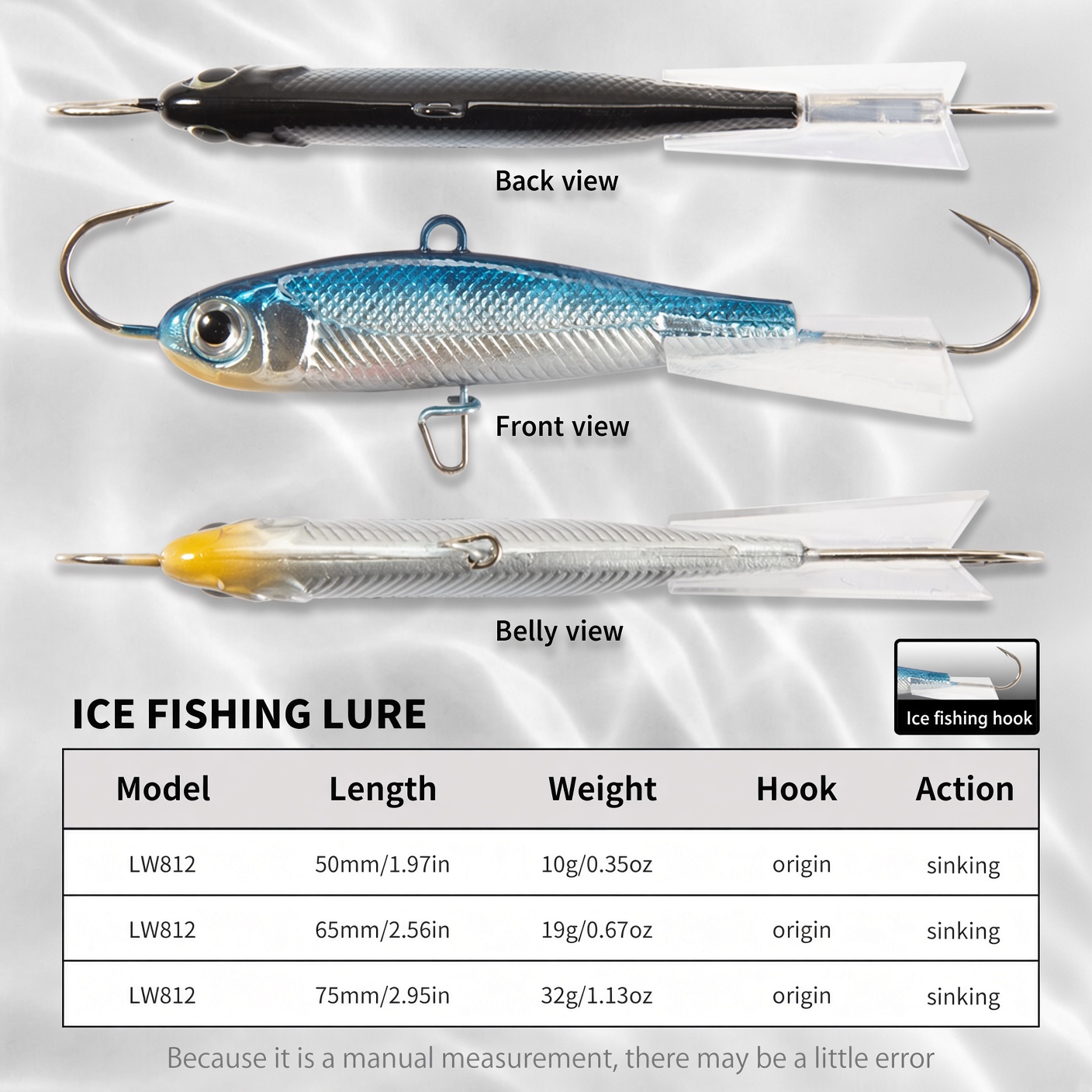 Hunthouse Winter Ice Fishing L - Fishing Lure Swimbait 评论和价格