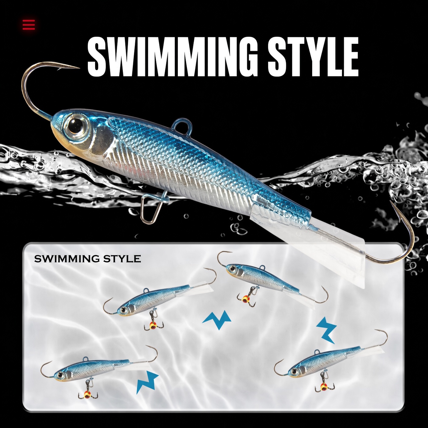 Hunthouse Winter Ice Fishing L - Fishing Lure Swimbait 评论和价格