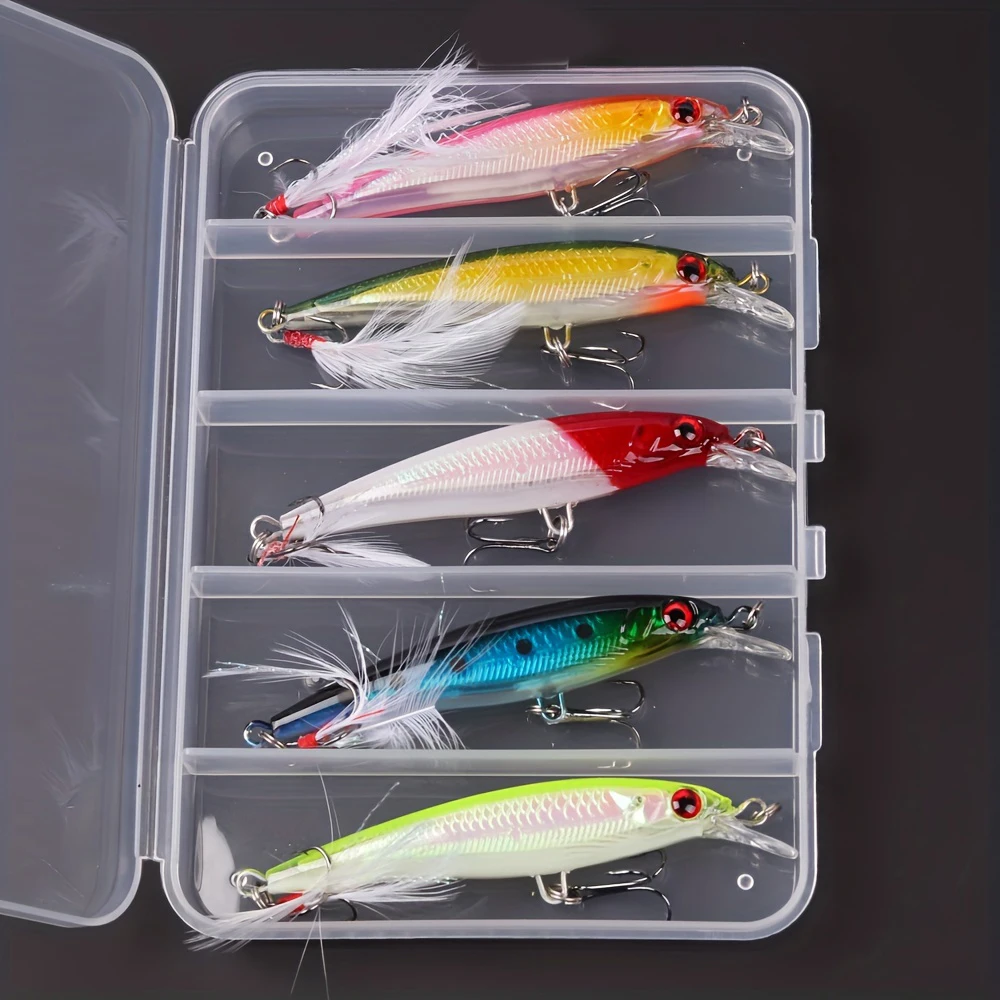 5pcs/box Laser 3D Eyes Bionic  - Fishing Lure Box 评论和价格
