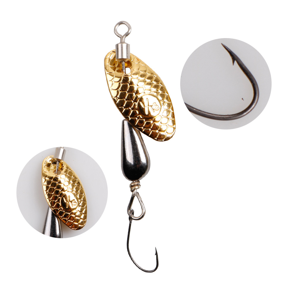 2Pcs Spinner Spoon Metal Bait  - Fishing Lure Swimbait 评论和价格