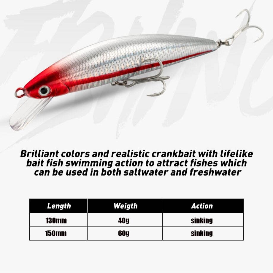 Fishing Lure Sinking Minnow 13 - Fishing Lure Crankbait 评论和价格